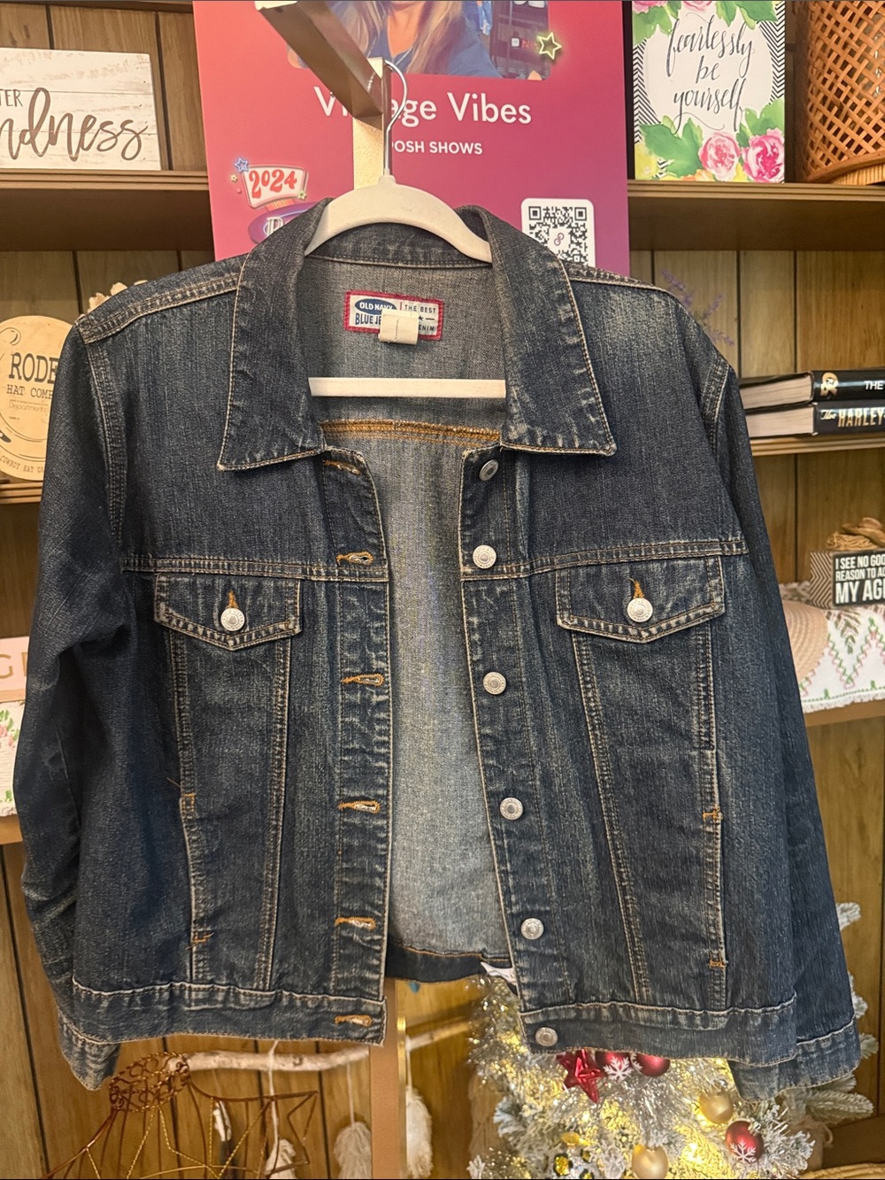 Old Navy Dark Blue Denim Jean Jacket